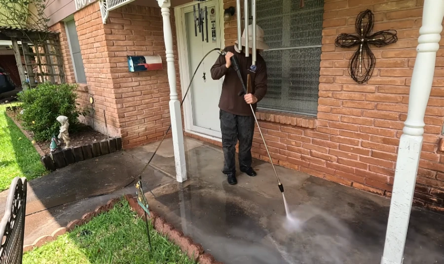 Recently completed pressure washing project in Ogden, NC
