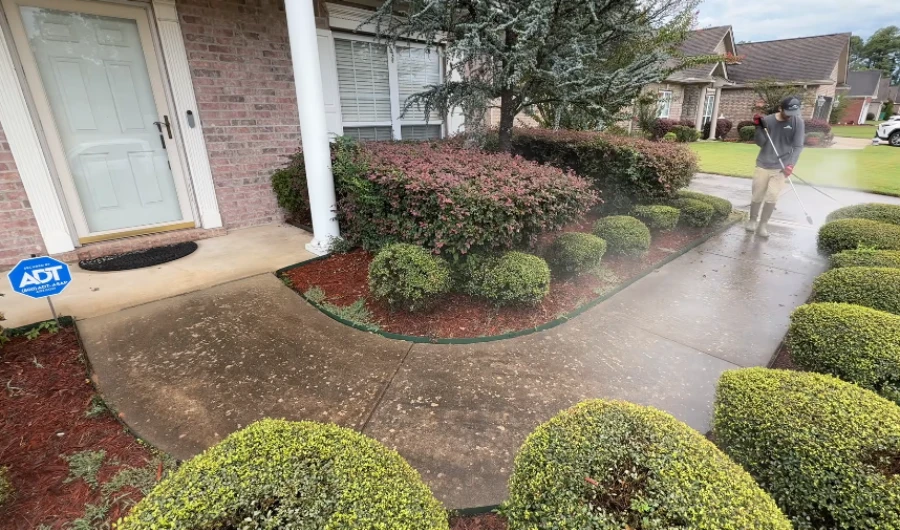 Recently completed pressure washing project in Topsail Beach, NC