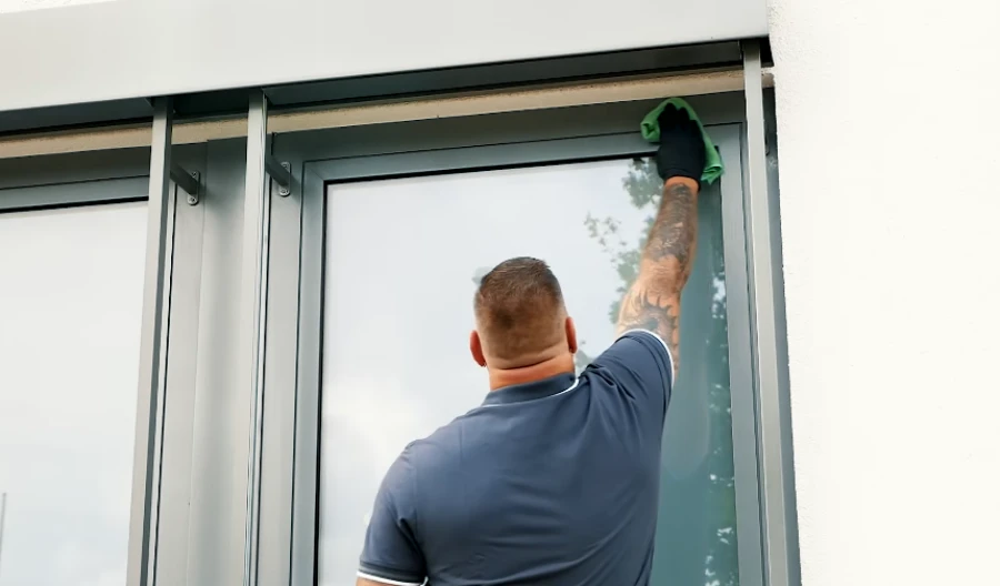 Recently completed window cleaning project in Wilmington, NC